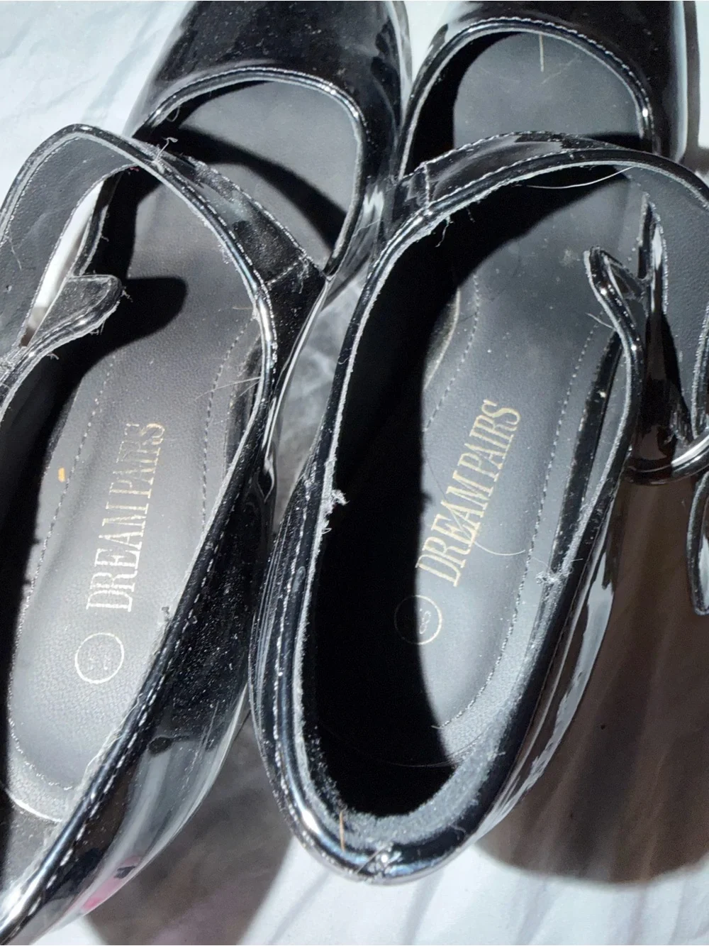 Dream Pairs Black Size 8.5 Glossy Mary Jane Heels